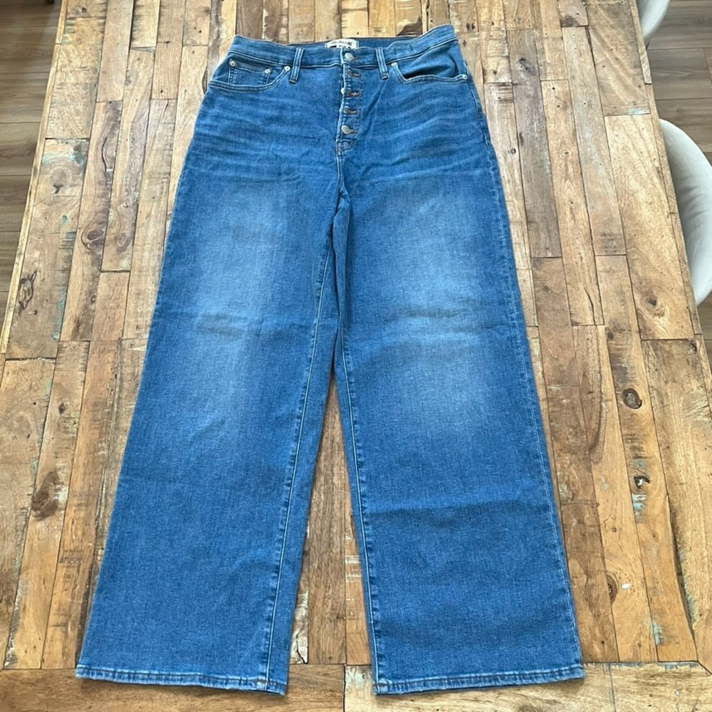 Madewell Jeans Women’s Size 30 The Perfect Vintage Wide Leg Exposed Button Fly